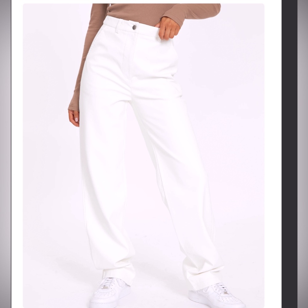 Glassons Faux Leather Straight Leg Pant Size 4